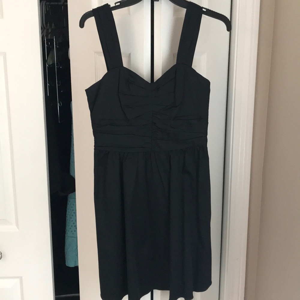 Express Sweetheart Black Cotton Dress